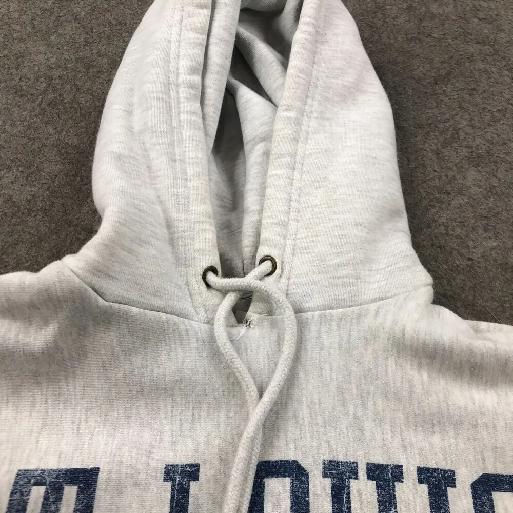 St Louis Blues Hoodie Mens Small Gray Spell Out Logo Sweatshirt Pullover Hockey* - Picture 7 of 15